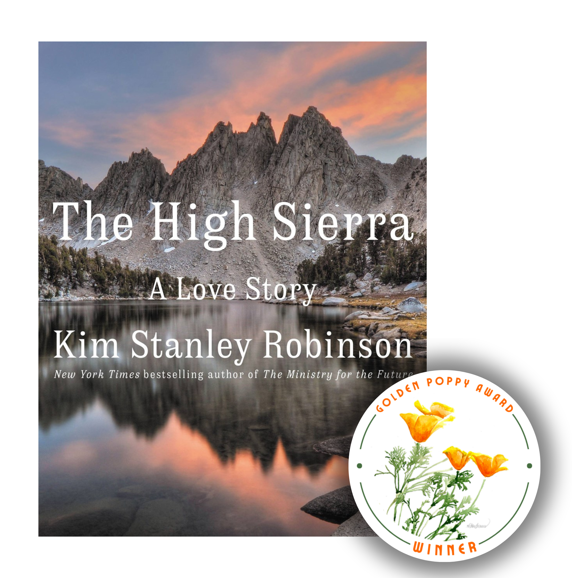 The High Sierra cover with the golden poppy 2022 sticker